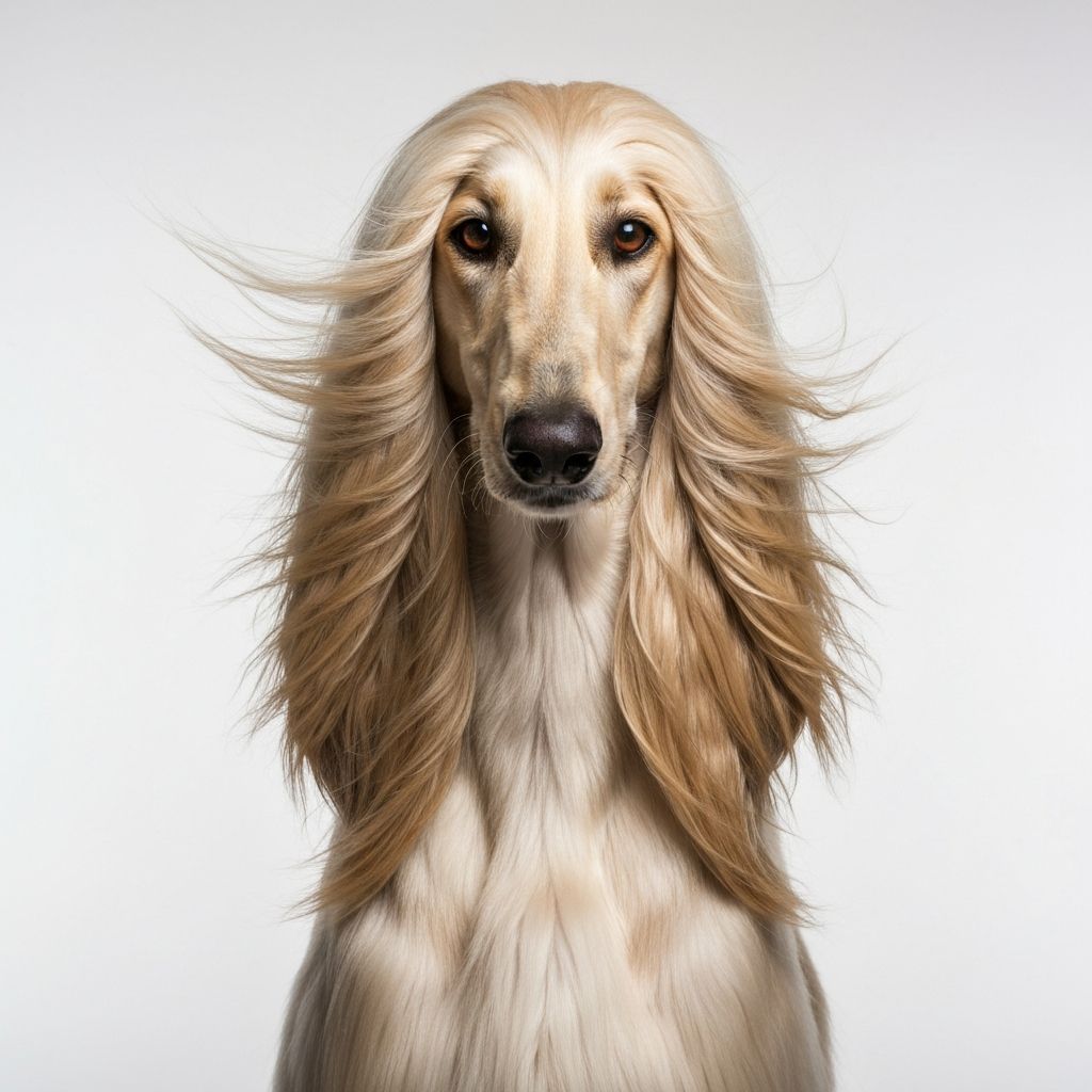 Duchess Fluffington the Afghan Hound